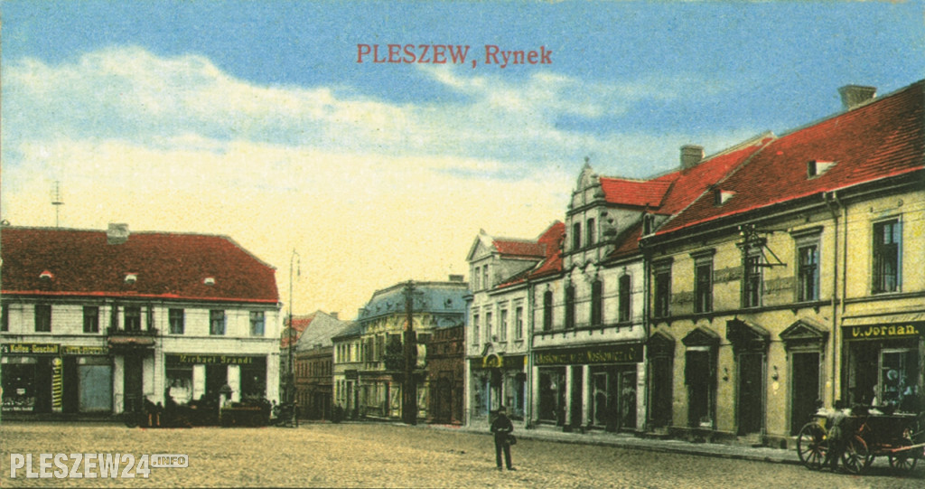 Pleszewski rynek - zdjęcia sprzed ponad stu lat