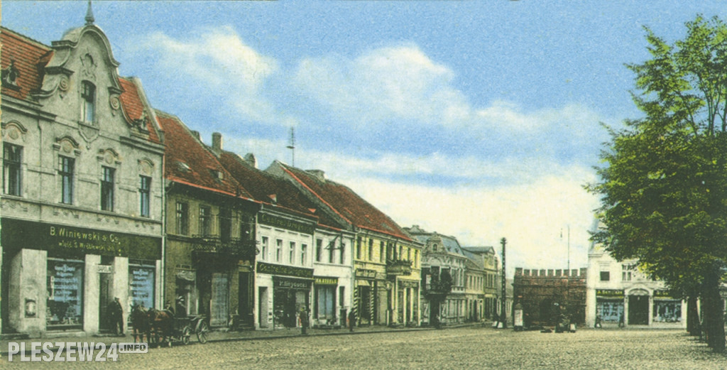 Pleszewski rynek - zdjęcia sprzed ponad stu lat