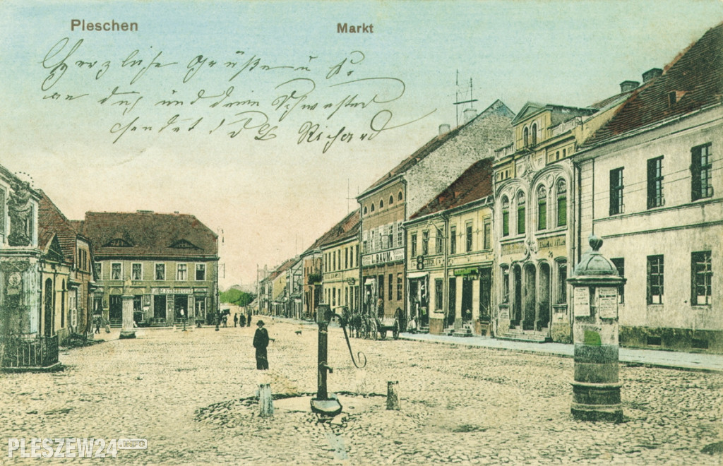 Pleszewski rynek - zdjęcia sprzed ponad stu lat