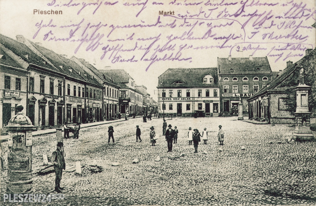 Pleszewski rynek - zdjęcia sprzed ponad stu lat