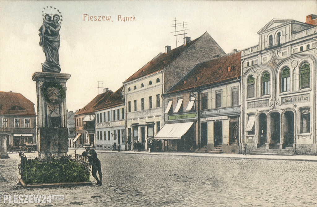 Pleszewski rynek - zdjęcia sprzed ponad stu lat