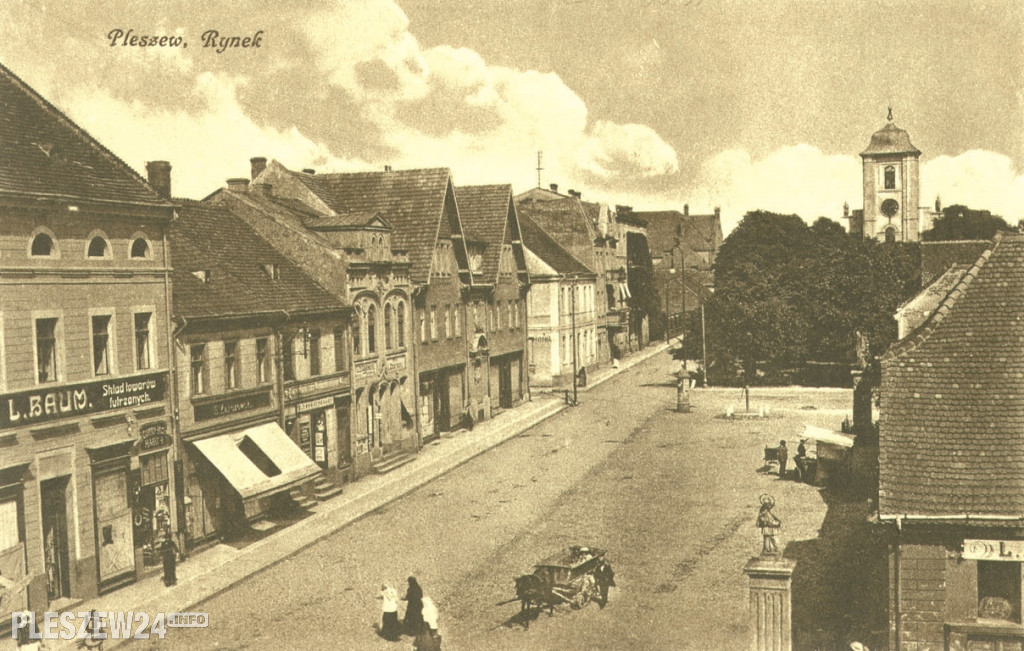 Pleszewski rynek - zdjęcia sprzed ponad stu lat