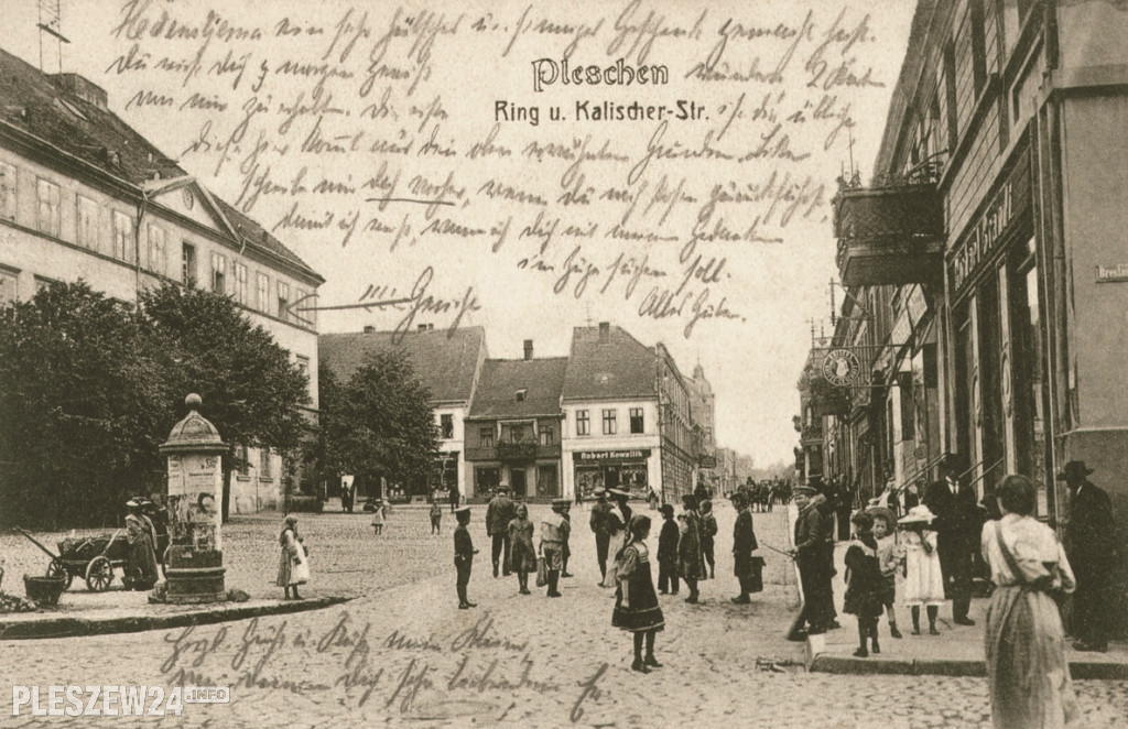 Pleszewski rynek - zdjęcia sprzed ponad stu lat
