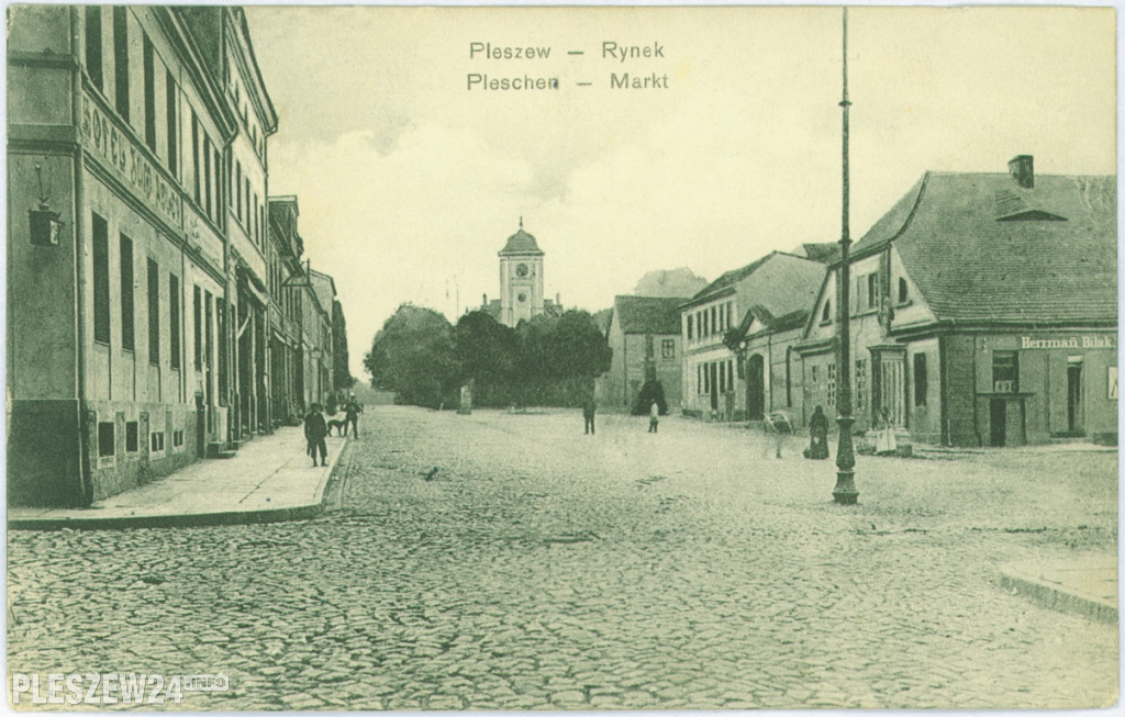 Pleszewski rynek - zdjęcia sprzed ponad stu lat