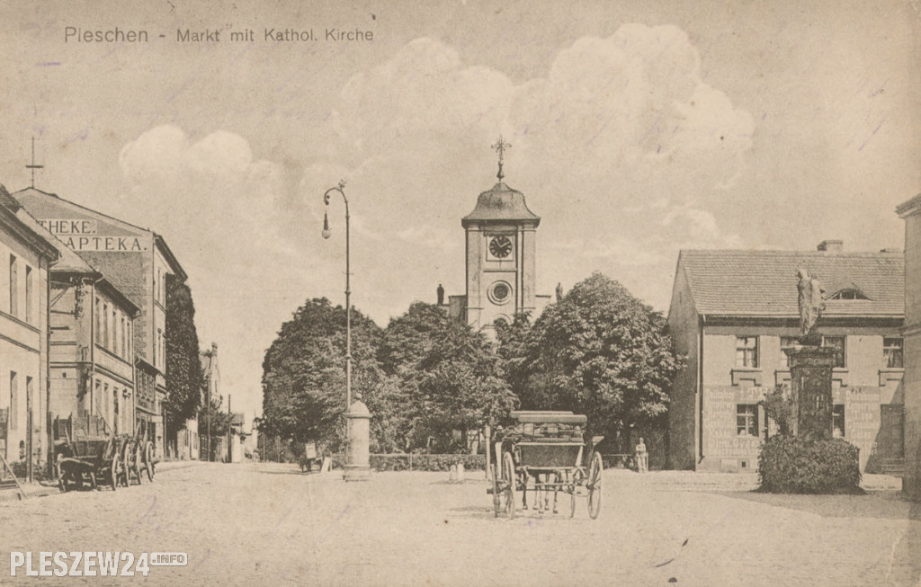Pleszewski rynek - zdjęcia sprzed ponad stu lat