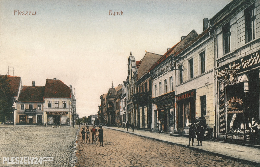 Pleszewski rynek - zdjęcia sprzed ponad stu lat