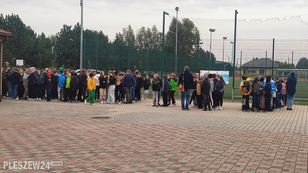  Ewakuacja szkoły w Choczu. Spokojnie to ćwiczenia