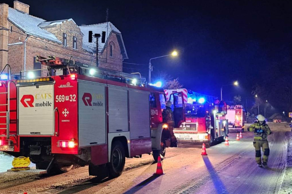 Pożar sadzy w Dobrzycy