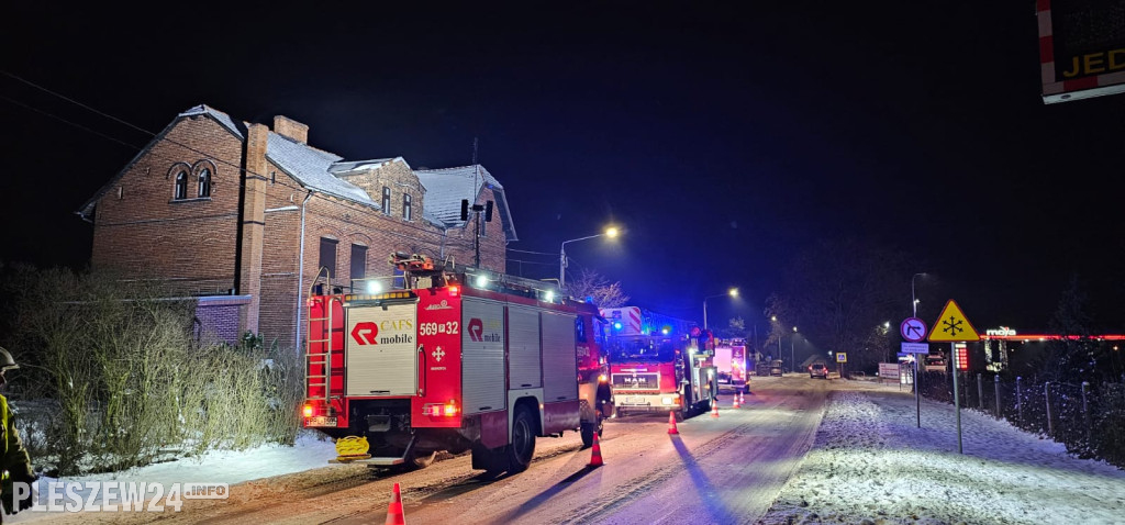 Pożar sadzy w Dobrzycy
