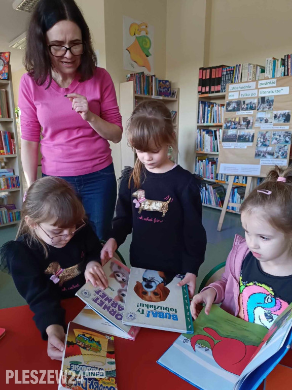 Niespodziewana wizyta w gołuchowskiej bibliotece