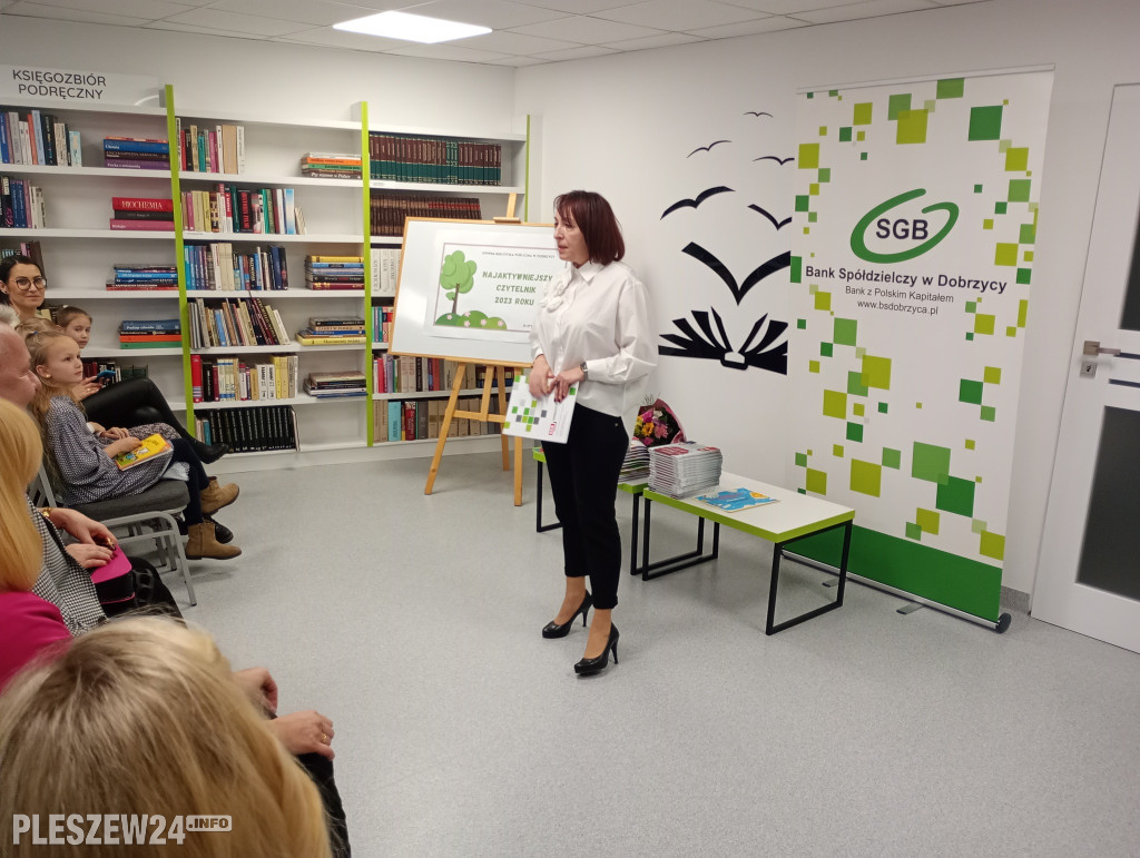 Czytelnik roku w Bibliotece Publicznej w Dobrzycy