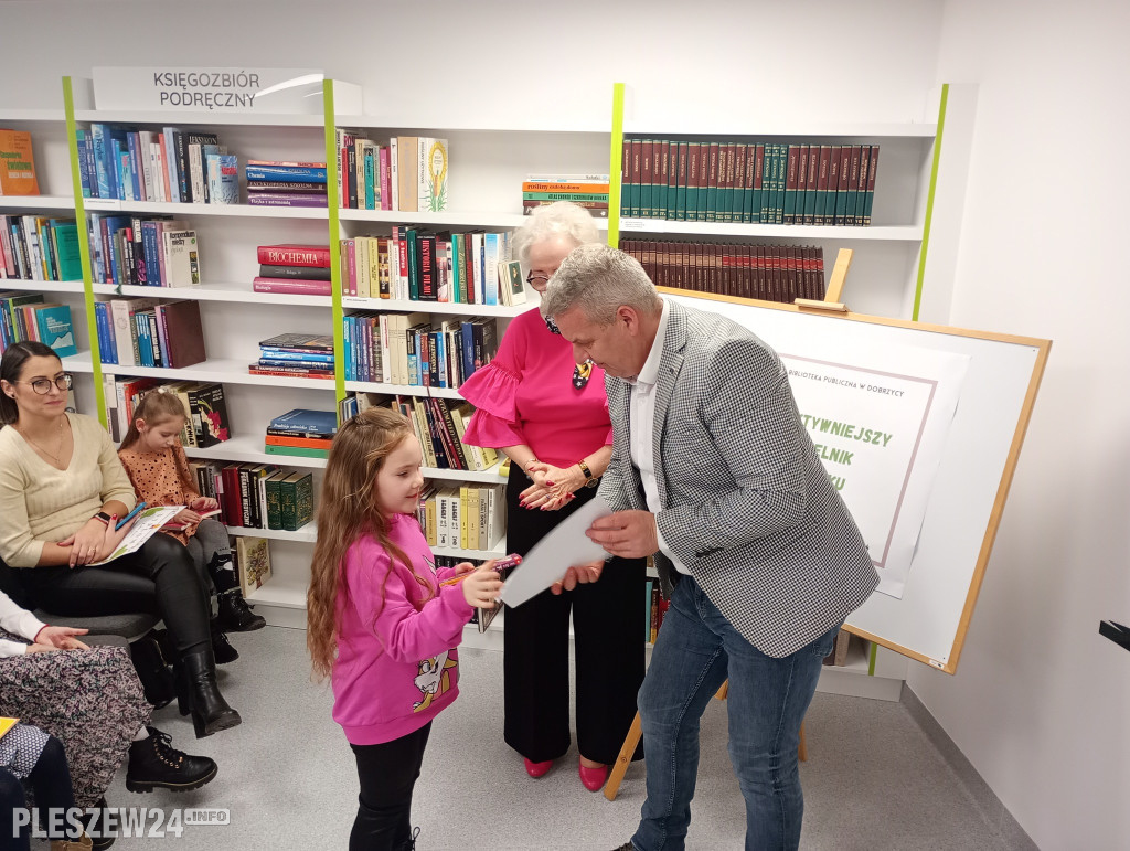 Czytelnik roku w Bibliotece Publicznej w Dobrzycy