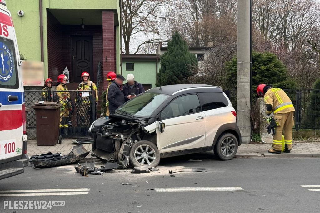 Kolizja na skrzyżowaniu Szenica z Zachodnią