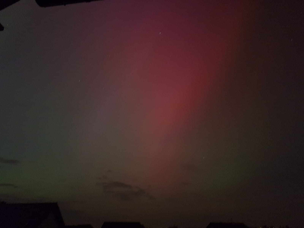 Zorza polarna nad Pleszewem - zdjęcia czytelników