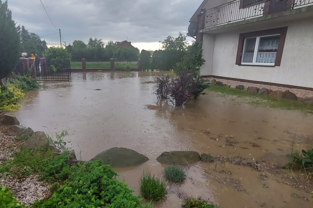 Burza i ulewa nad Strzyżewem