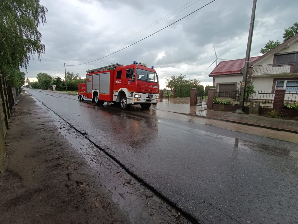 Burza i ulewa nad Strzyżewem