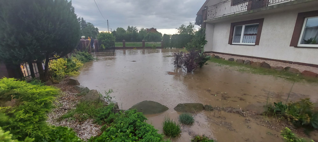 Burza i ulewa nad Strzyżewem