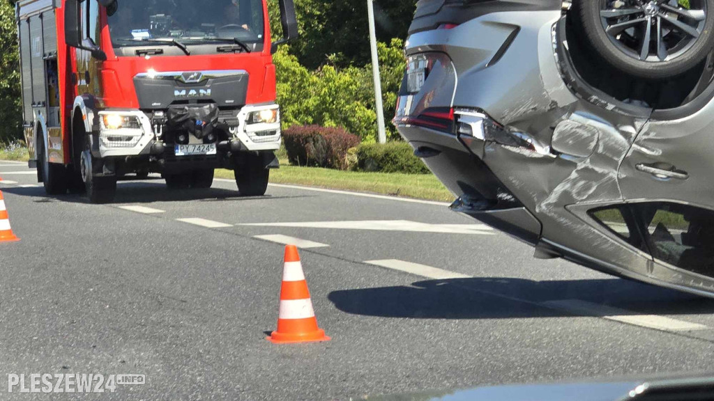 Wypadek na drodze Pleszew - Jarocin