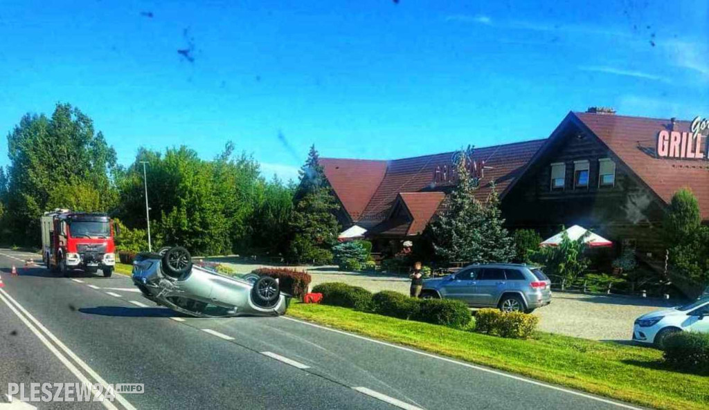 Wypadek na drodze Pleszew - Jarocin