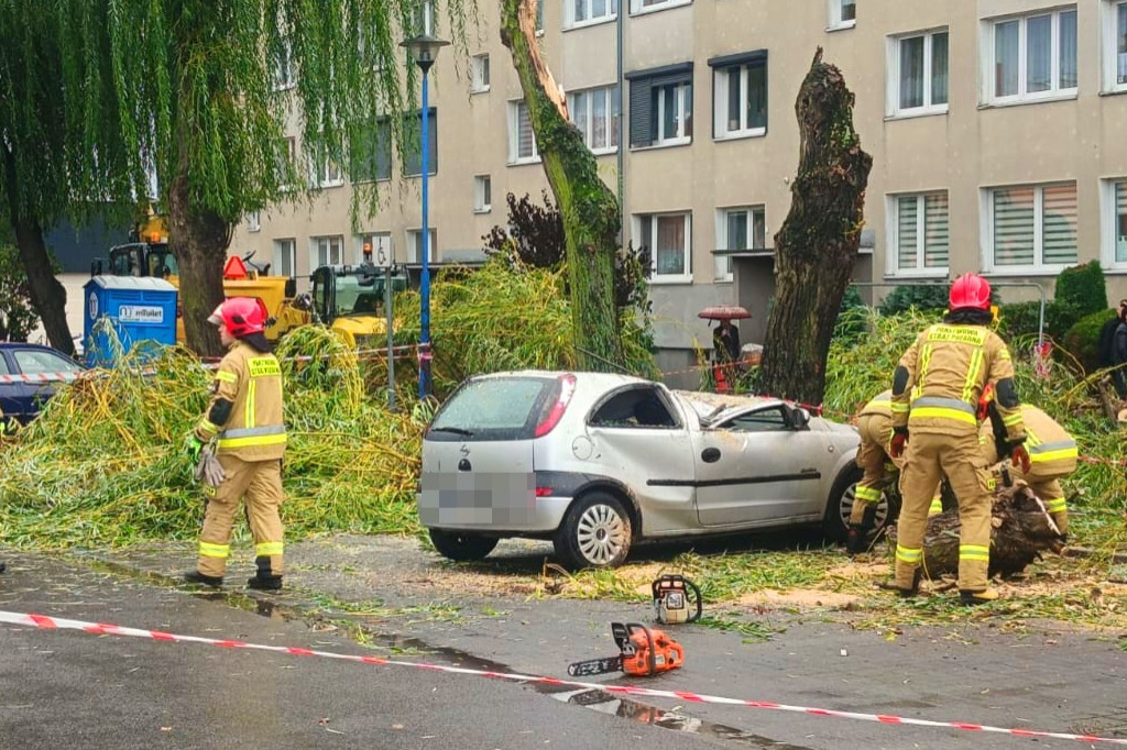 Niedzielna wichura nad powiatem