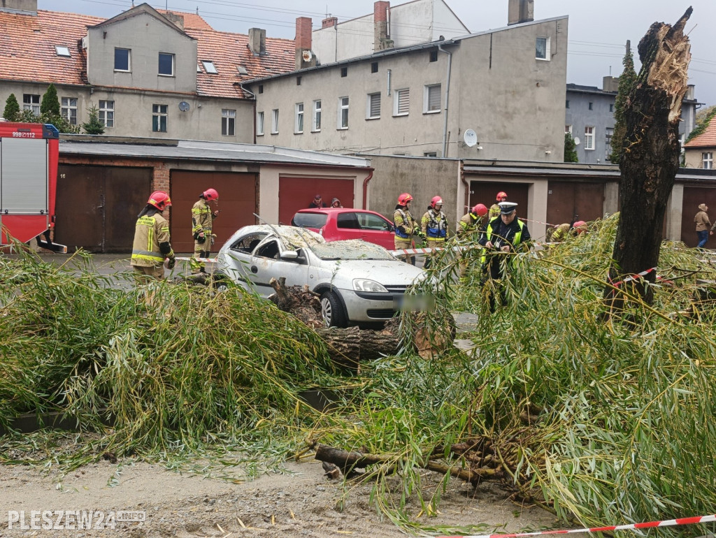 Niedzielna wichura nad powiatem