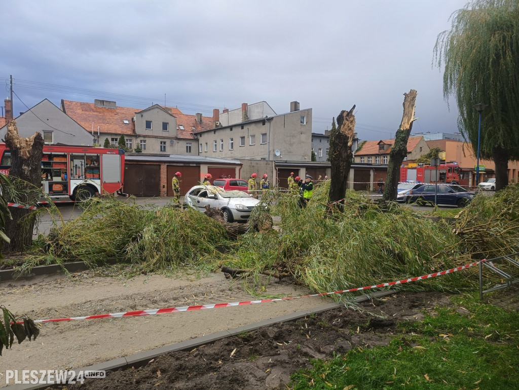 Niedzielna wichura nad powiatem