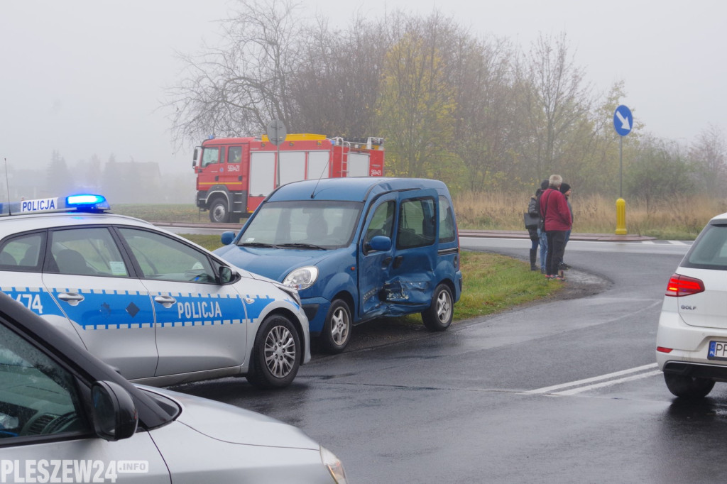 Kolizja na drodze krajowej nr 12