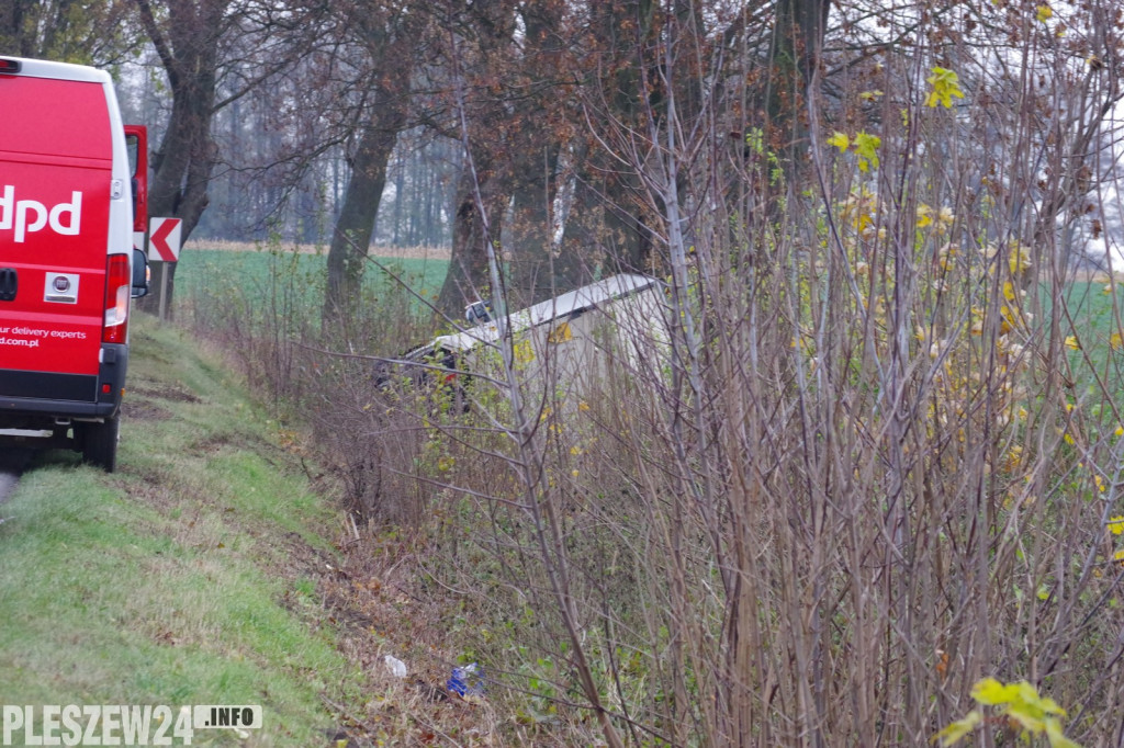 Kolizja na drodze Marszew - Czermin