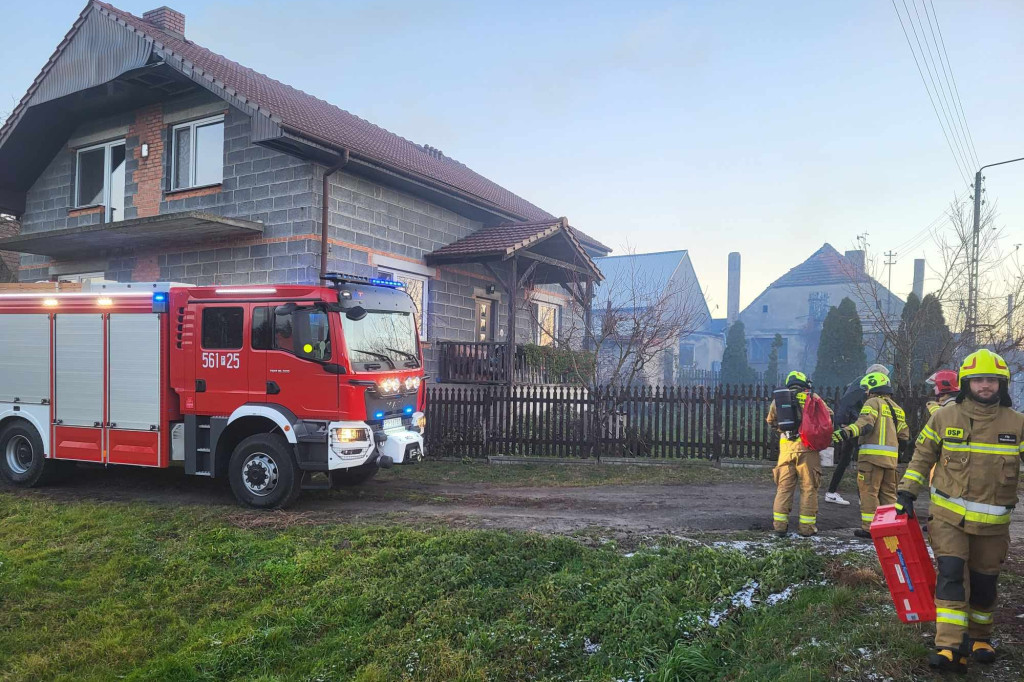 Pożar sadzy w Dobrej Nadziei