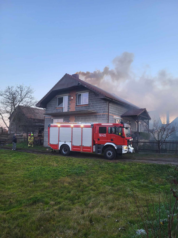 Pożar sadzy w Dobrej Nadziei