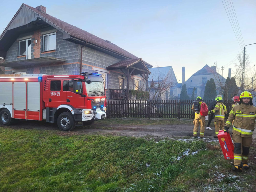 Pożar sadzy w Dobrej Nadziei