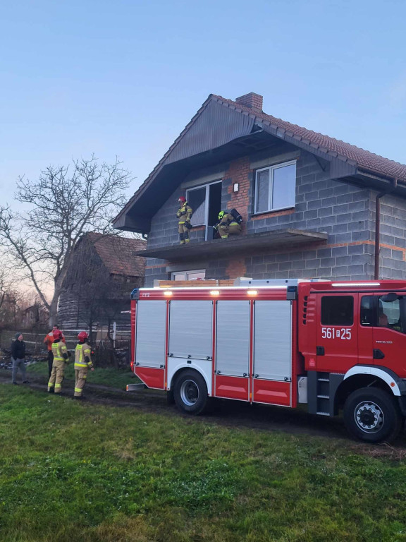 Pożar sadzy w Dobrej Nadziei