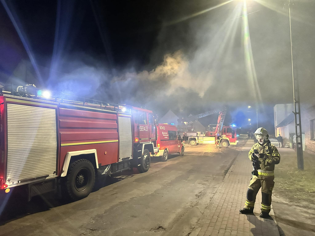 Żegocin. Pożar w sylwestrową noc