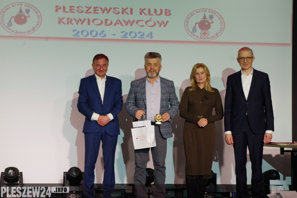 Gala Pleszewskiego Klubu Krwiodawców