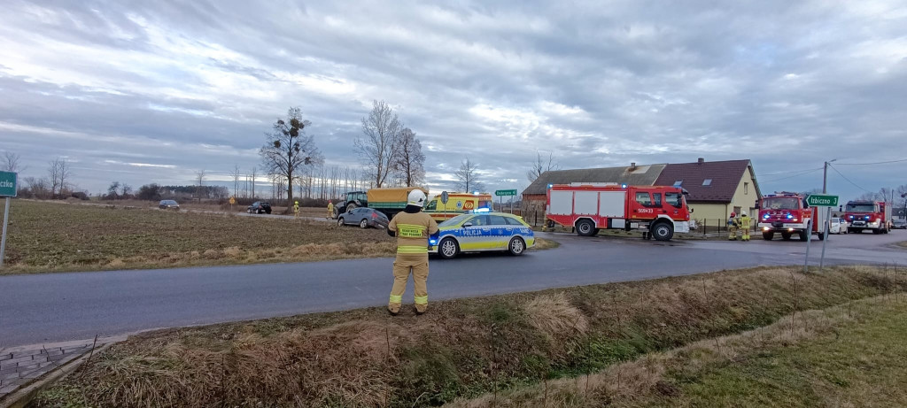 Kolizja drogowa w Sośniczce