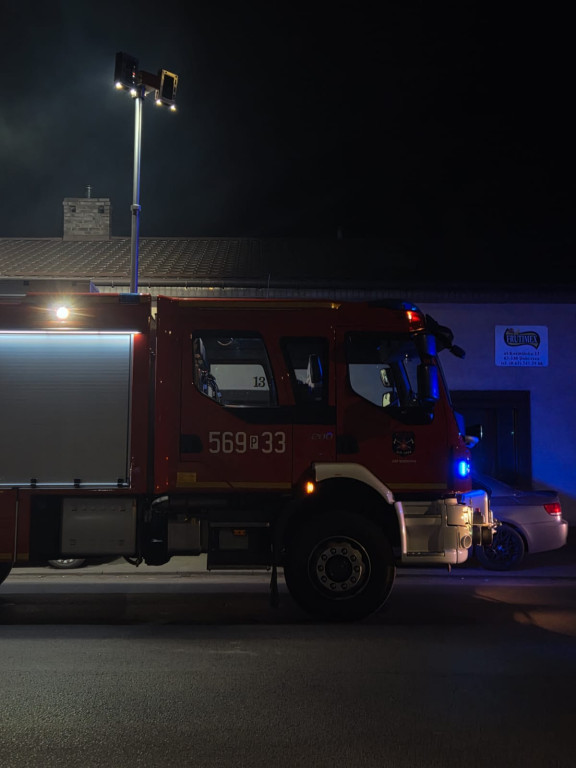 Wieczorny pożar sadzy w centrum Dobrzycy