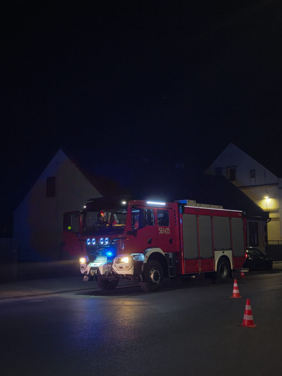 Wieczorny pożar sadzy w centrum Dobrzycy