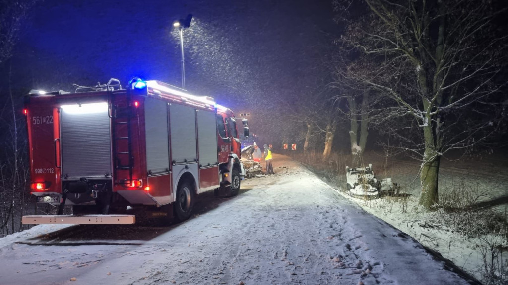 Wypadek na trasie Pleszew - Czermin