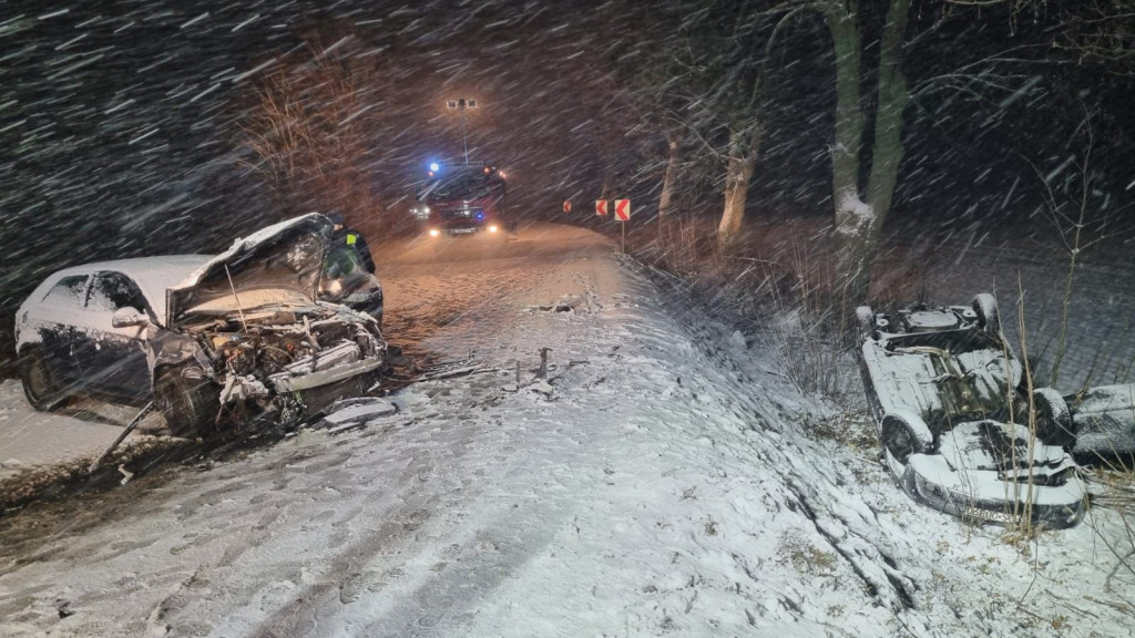 Wypadek na trasie Pleszew - Czermin