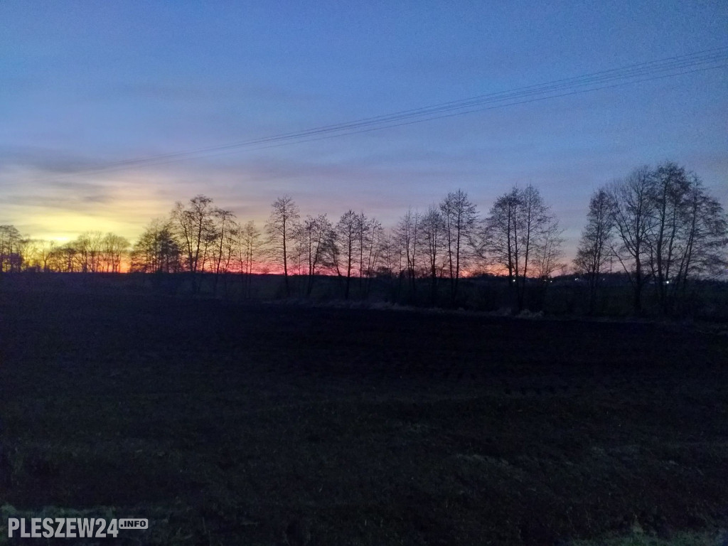 Niezwykłe niebo nad powiatem pleszewskim