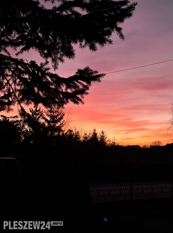 Niezwykłe niebo nad powiatem pleszewskim