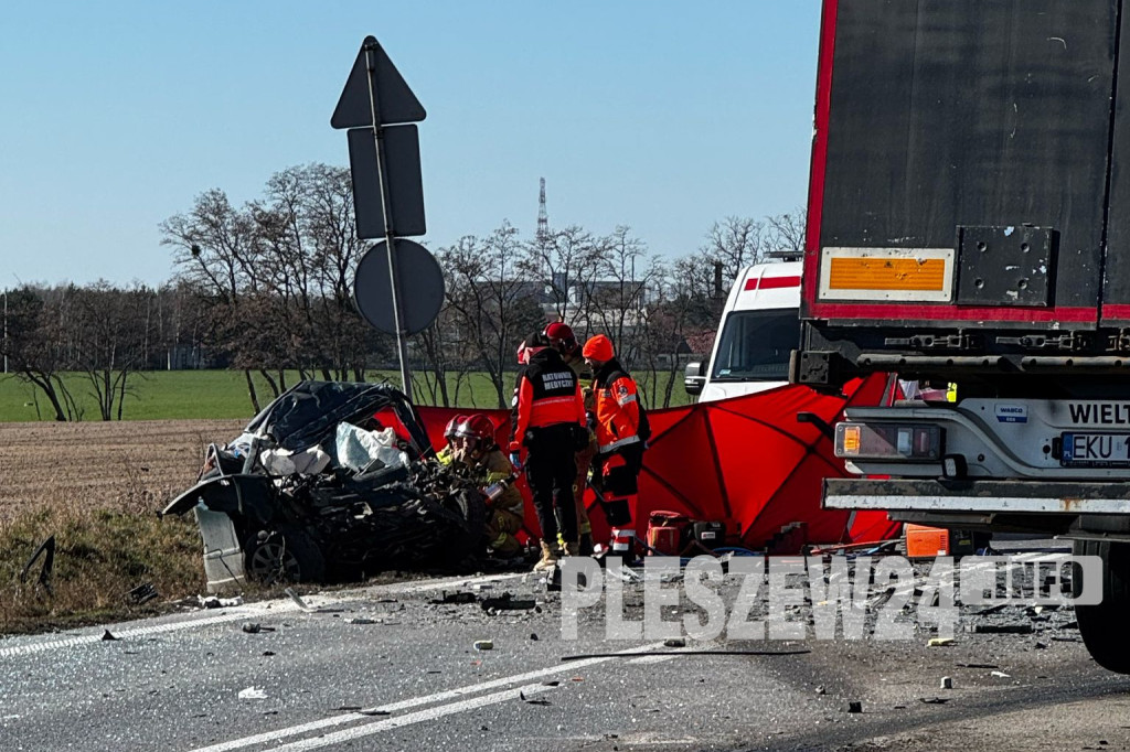 Śmiertelny wypadek pod Pleszewem