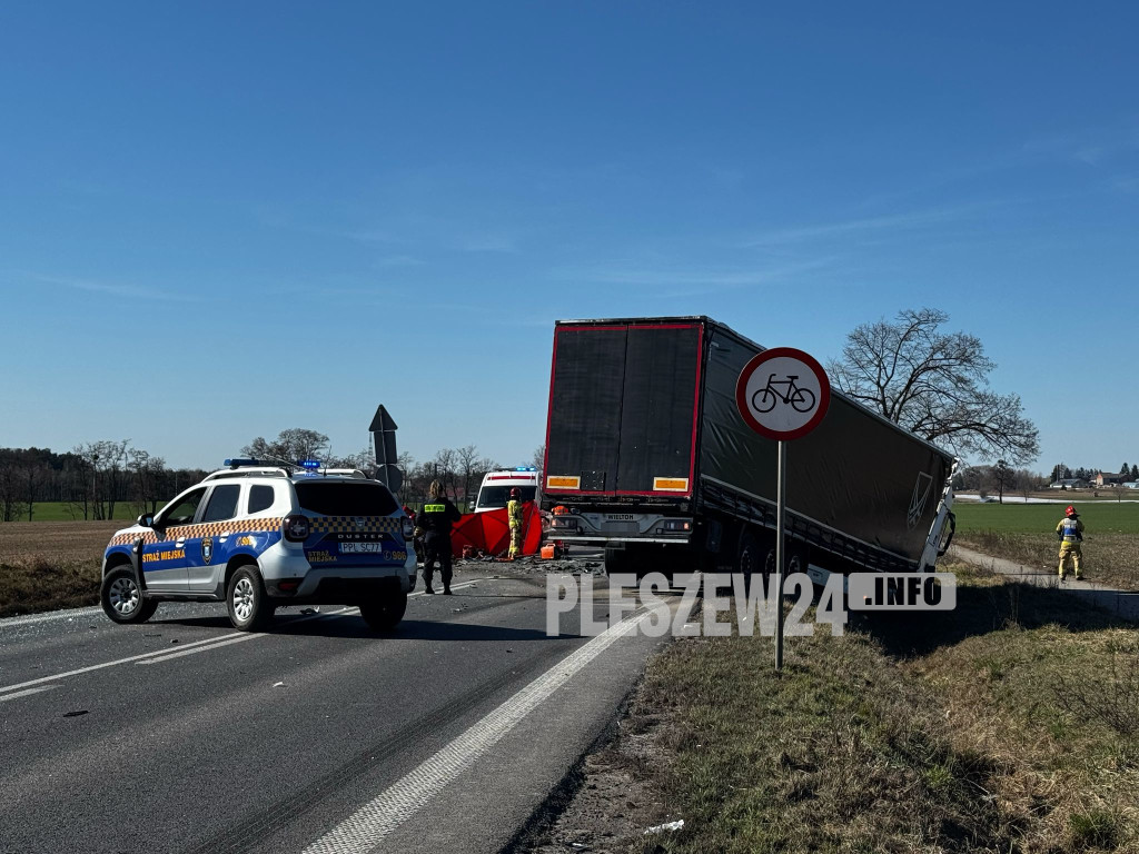 Śmiertelny wypadek pod Pleszewem