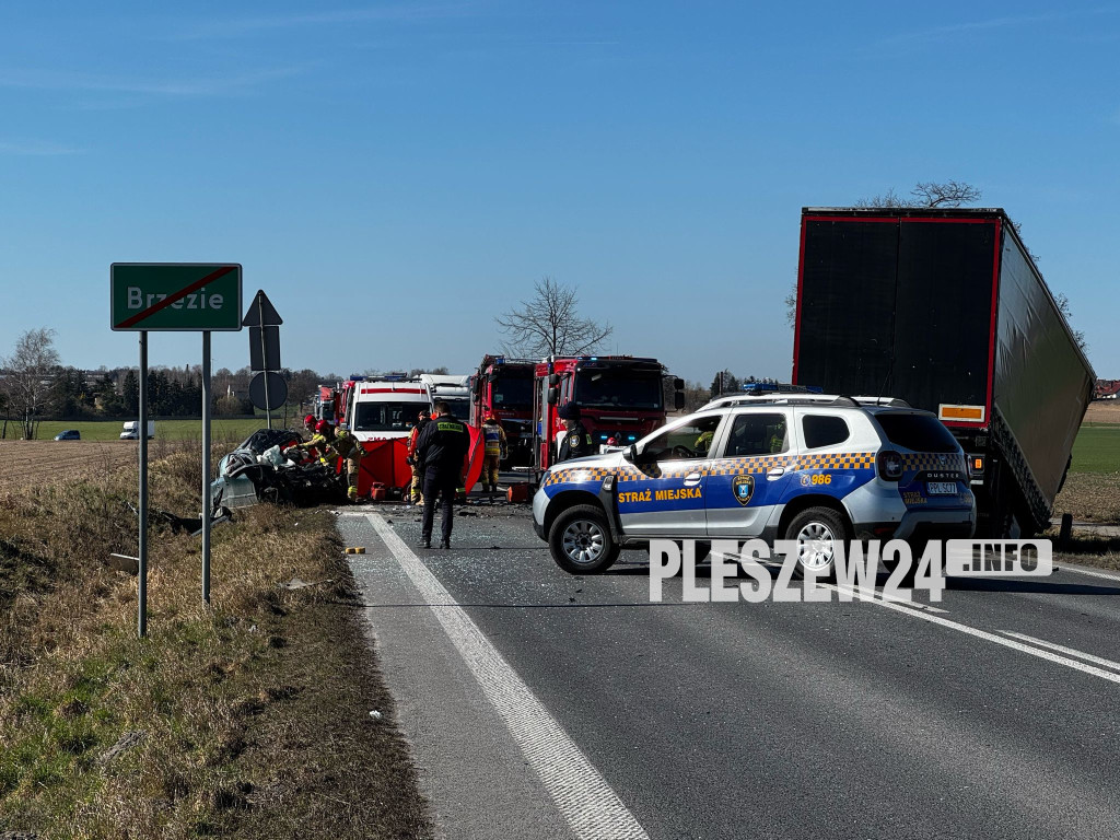 Śmiertelny wypadek pod Pleszewem