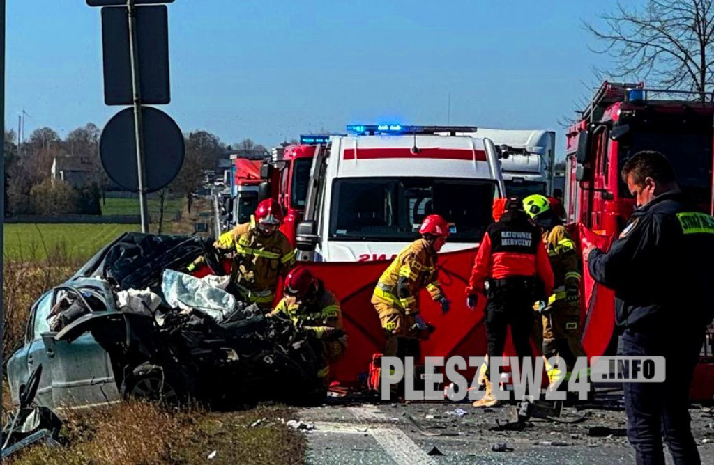 Śmiertelny wypadek pod Pleszewem