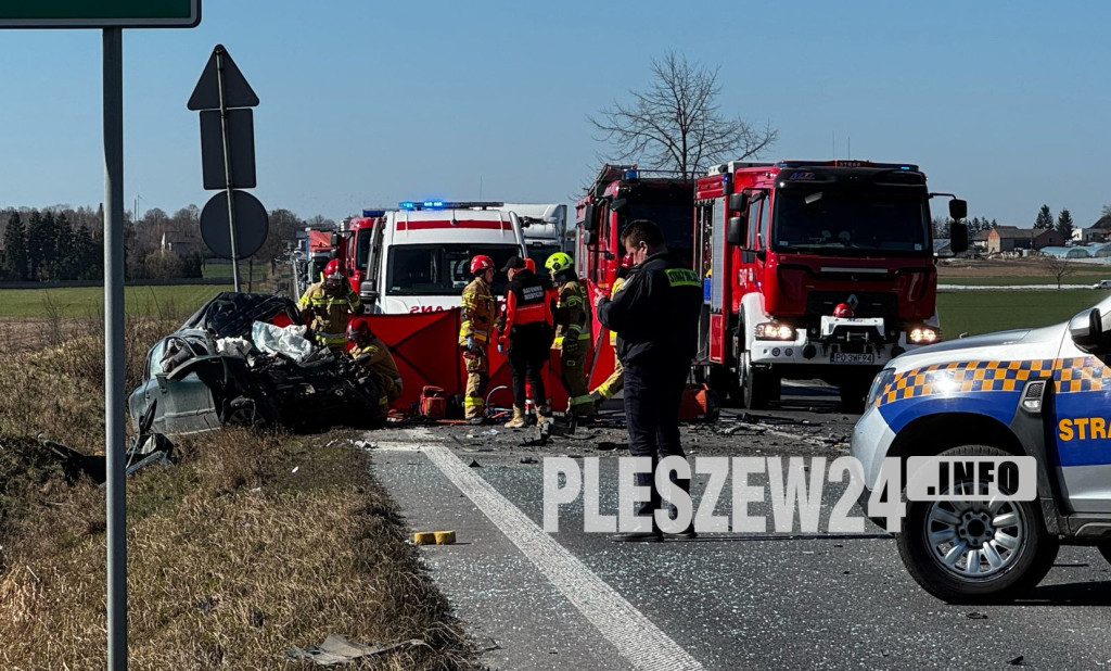 Śmiertelny wypadek pod Pleszewem