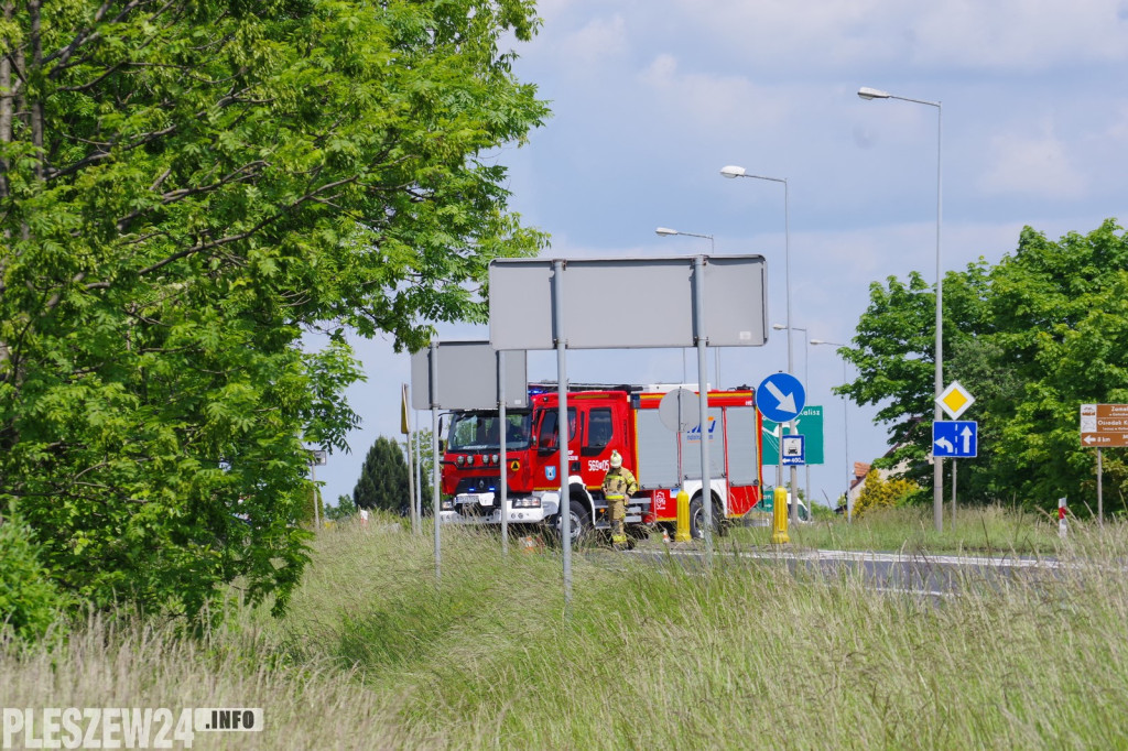 Zderzenie dwóch samochodów na DK nr 11