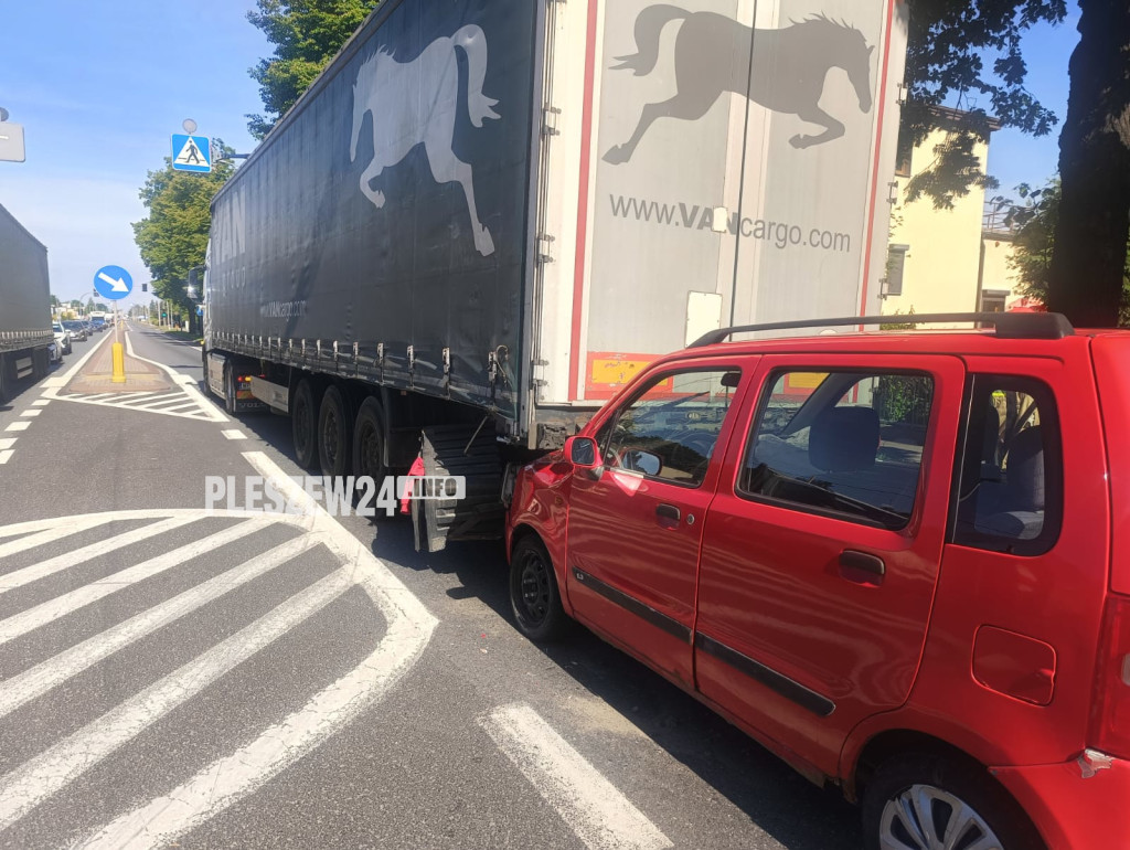 Zderzenie na Poznańskiej w Pleszewie