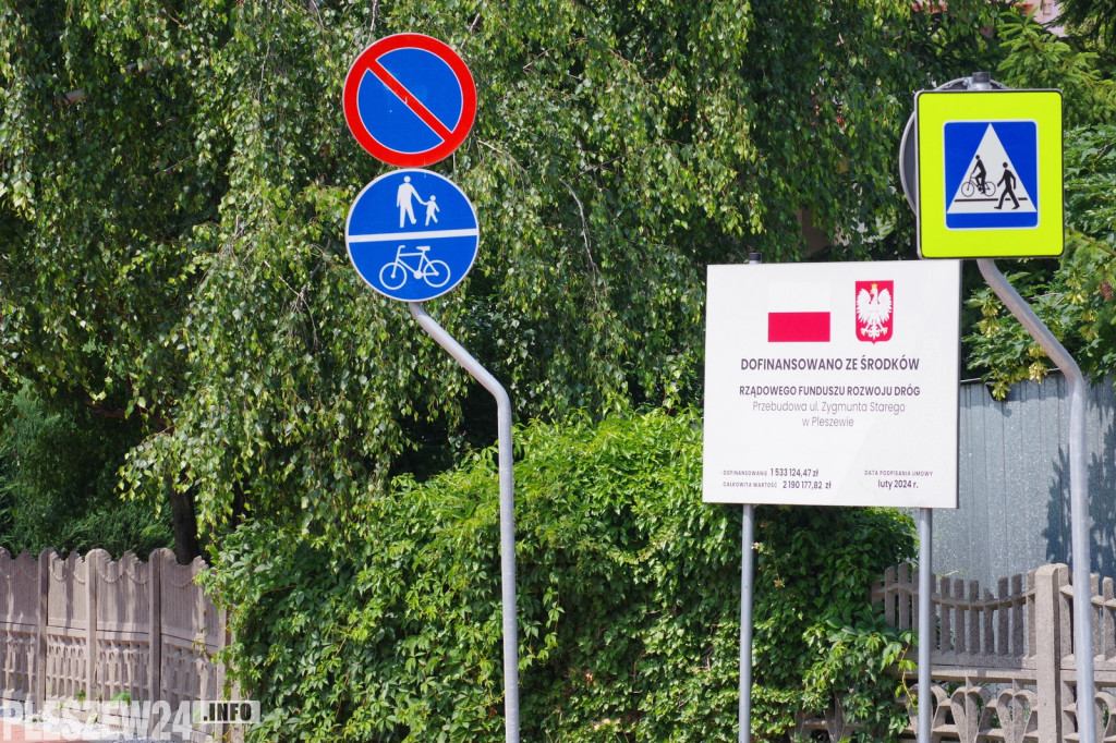 Ulica Zygmunta Starego w Pleszewie po remoncie