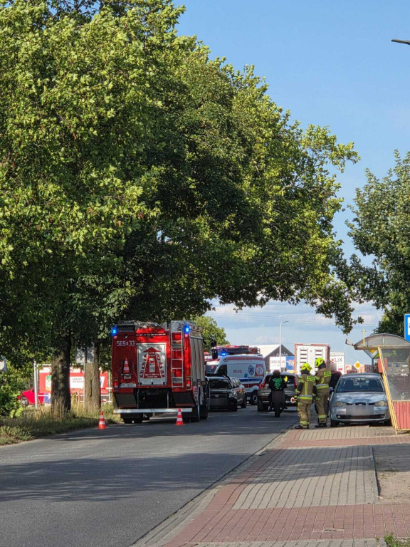 Kolizja dwóch pojazdów w Dobrzycy